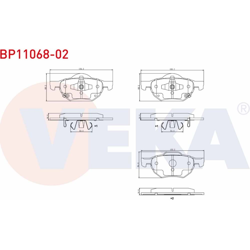 Disk Balata Honda Accord Ön - VEKa