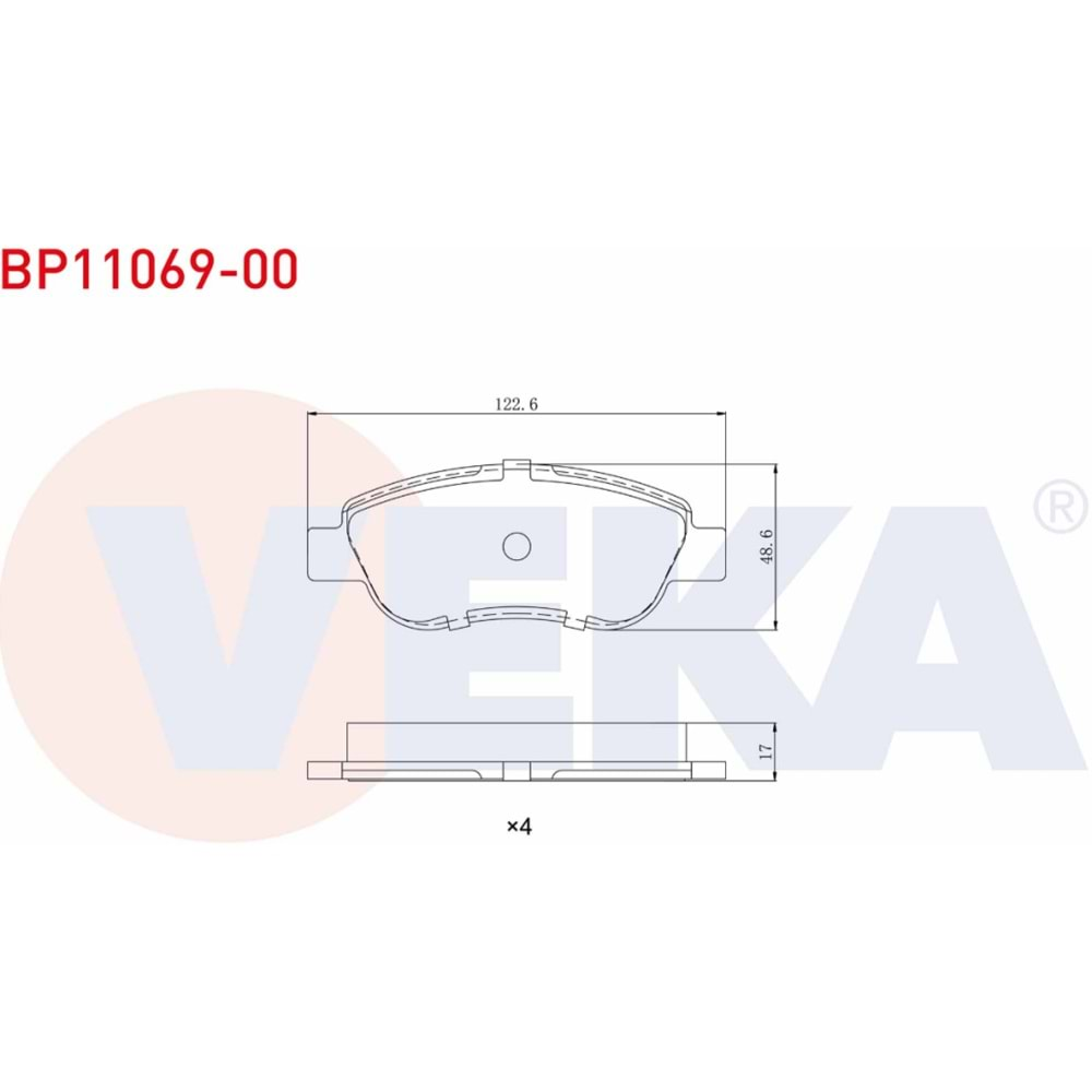 Disk Balata Fiat Albea 1.2 Ön - VEKa