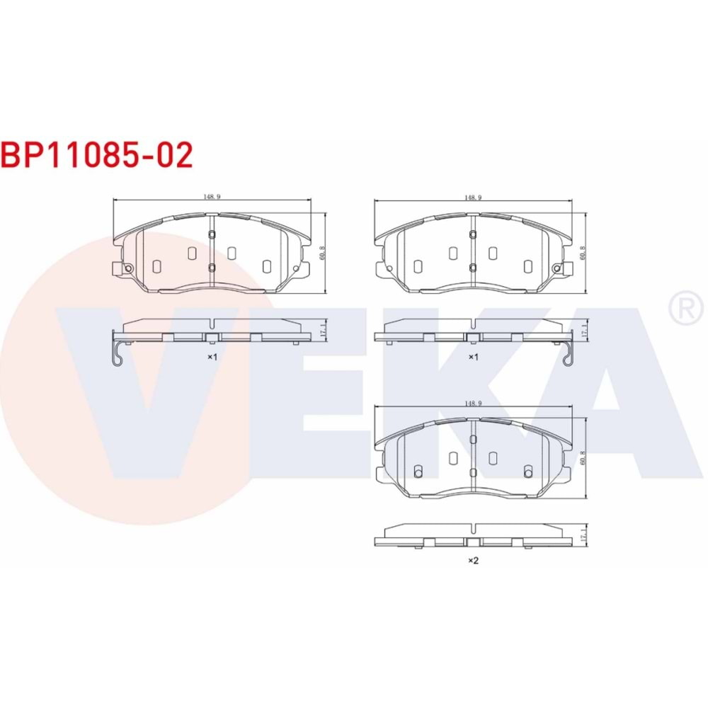 Disk Balata Kia OPIRUS 3.5i V6 Ön - VEKa