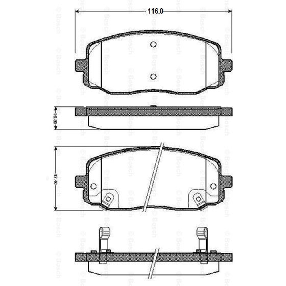 Disk Balata Hyundai İ10, İ20, Kia Picanto Ön - VEKa