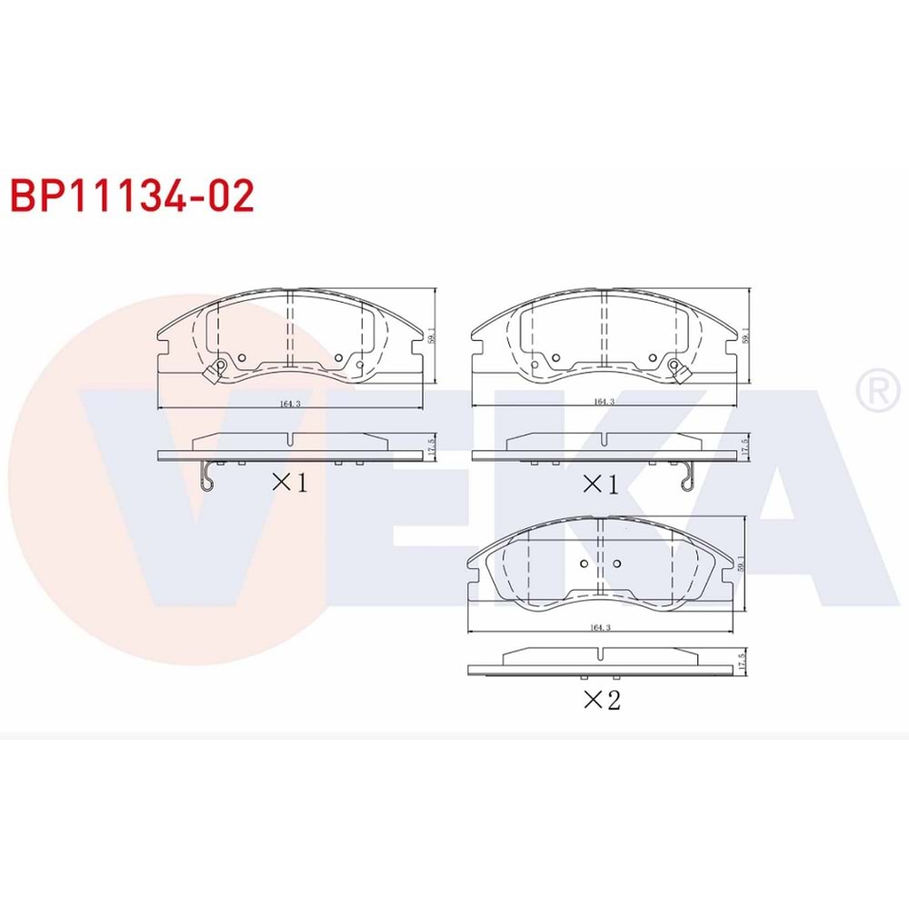 Disk Balata Kia Cerato I Ön - VEKa