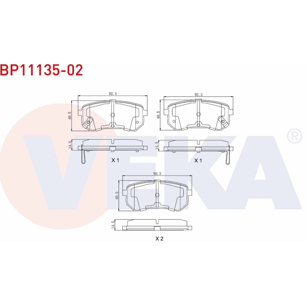 Disk Balata Hyundai İ10, Kia Picanto Arka - VEKa