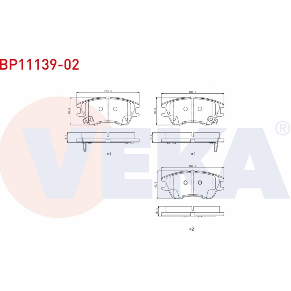 Disk Balata Hyundai Hyundai ATOS (MX) 1.0i Ön - VEKa