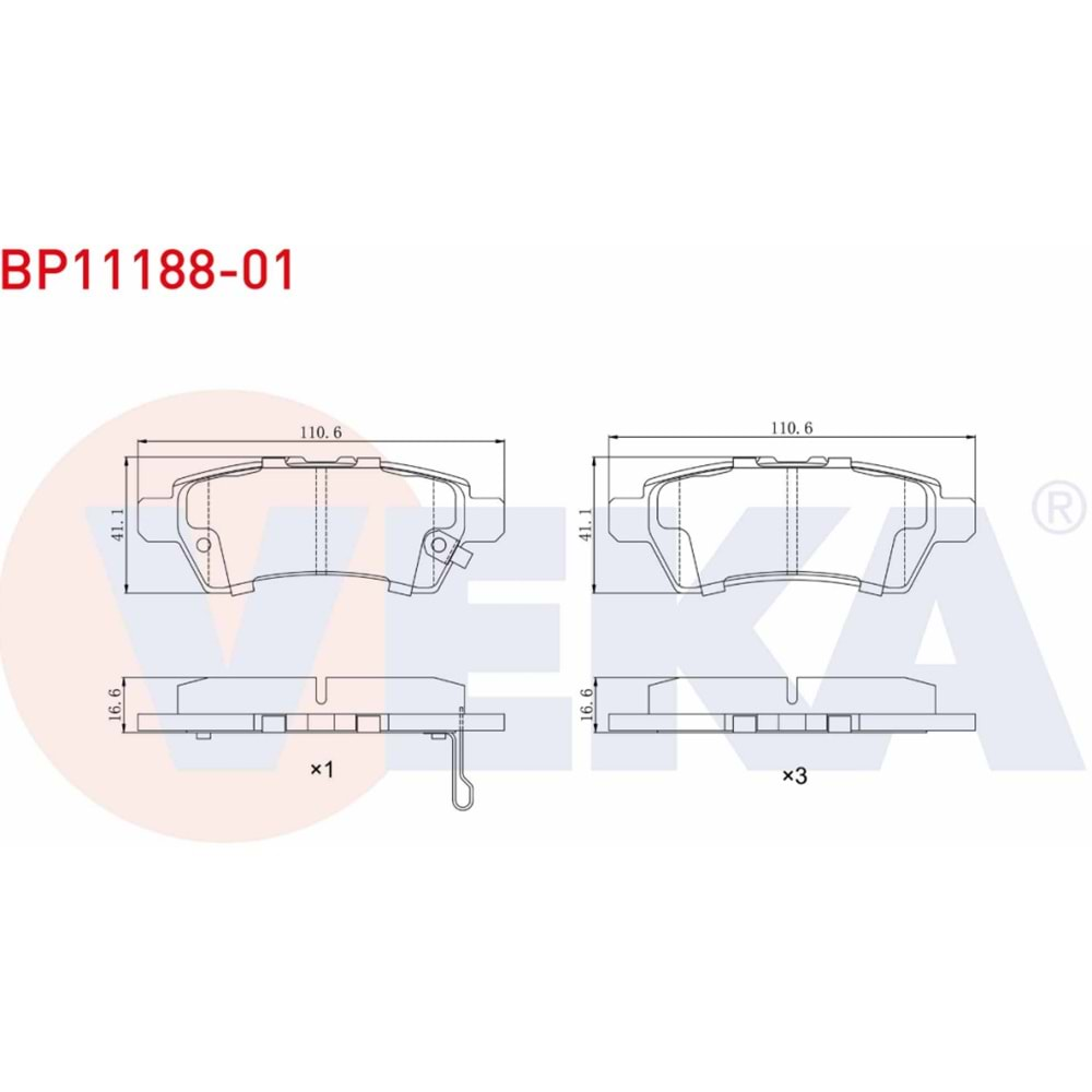 Disk Balata Nissan PATFINDER Arka - VEKa