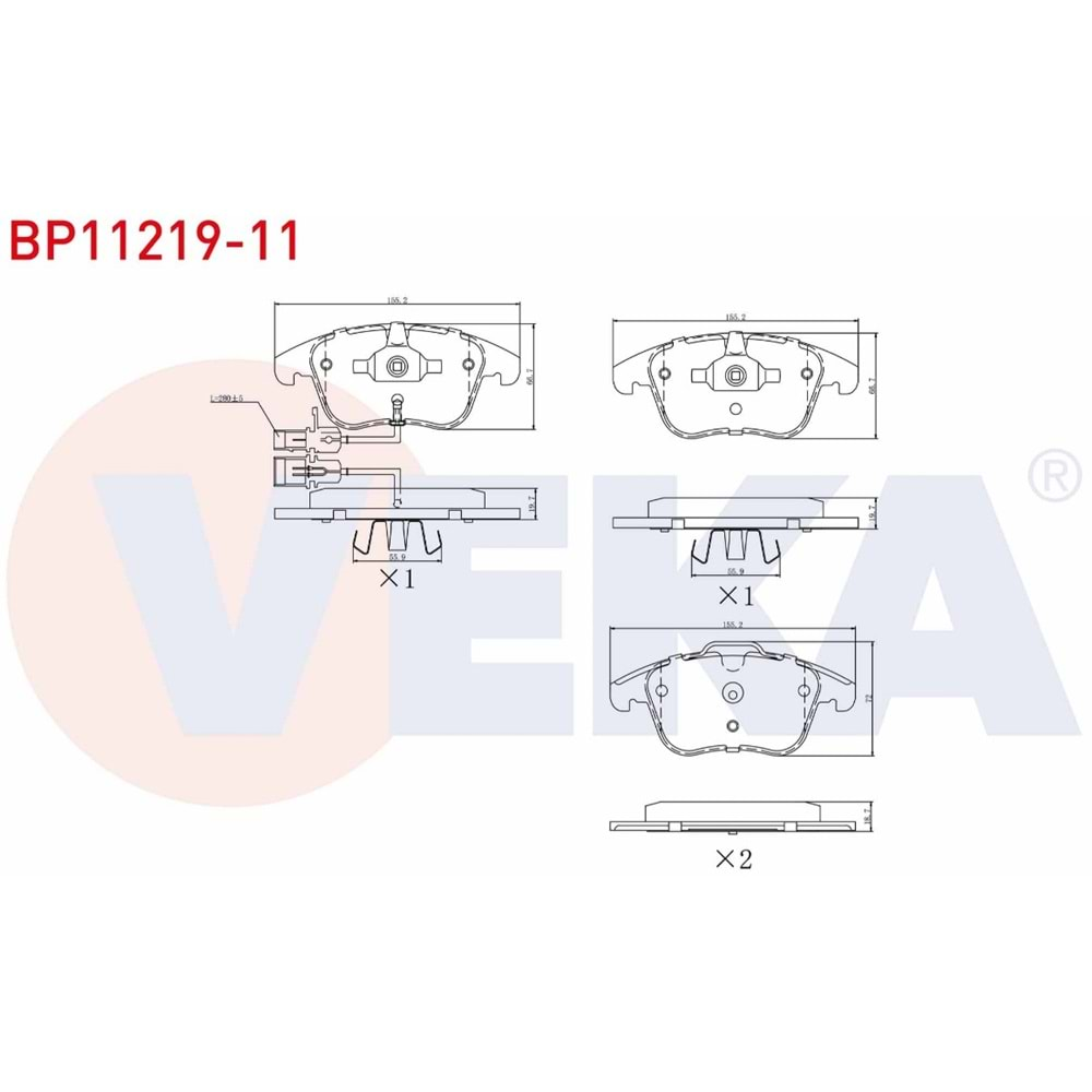 Disk Balata Vw, Audi A4 Ön - VEKa