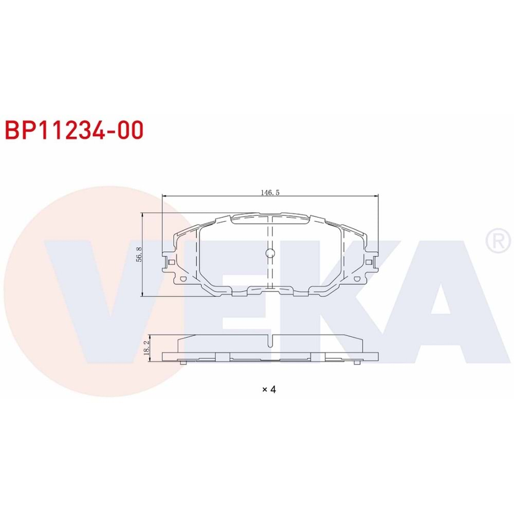 Disk Balata Toyota Rav 4, Auris Ön - VEKa