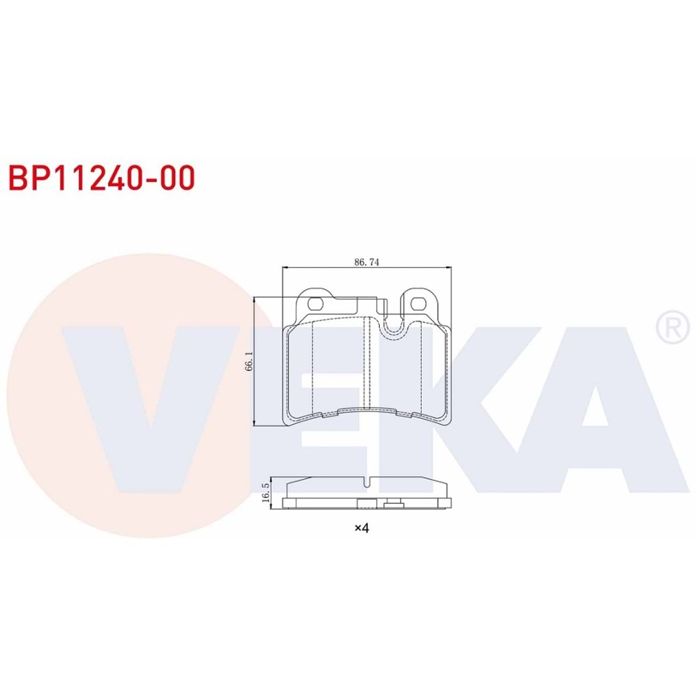 Disk Balata Vw Touareg Arka - VEKa