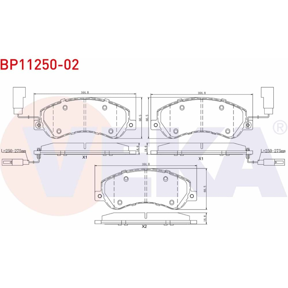 Disk Balata Ford Transit V347-V348-Connect/Vw Amarok Ön - VEKa