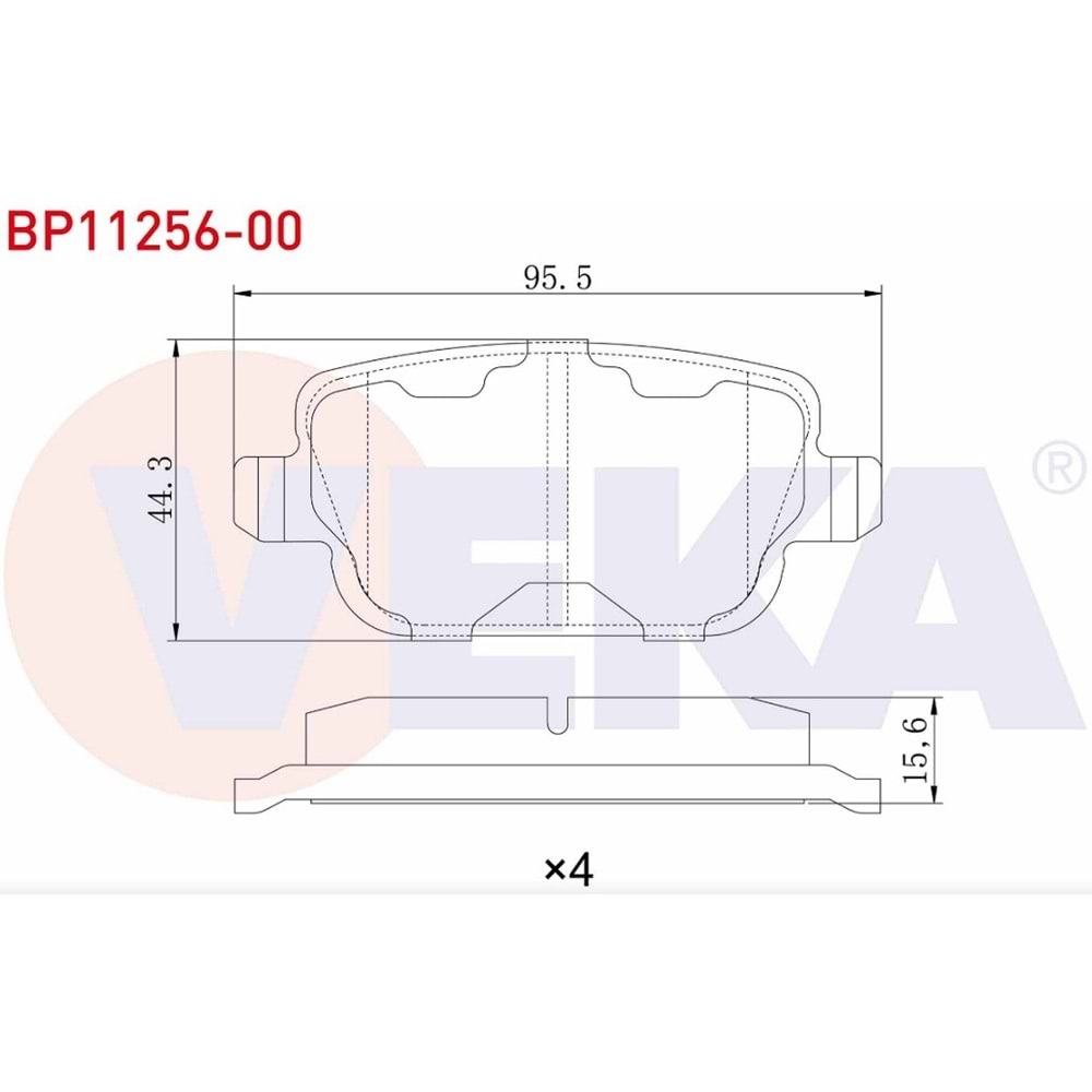 Disk Balata Ford, Bmw, Land Rover Arka - VEKa