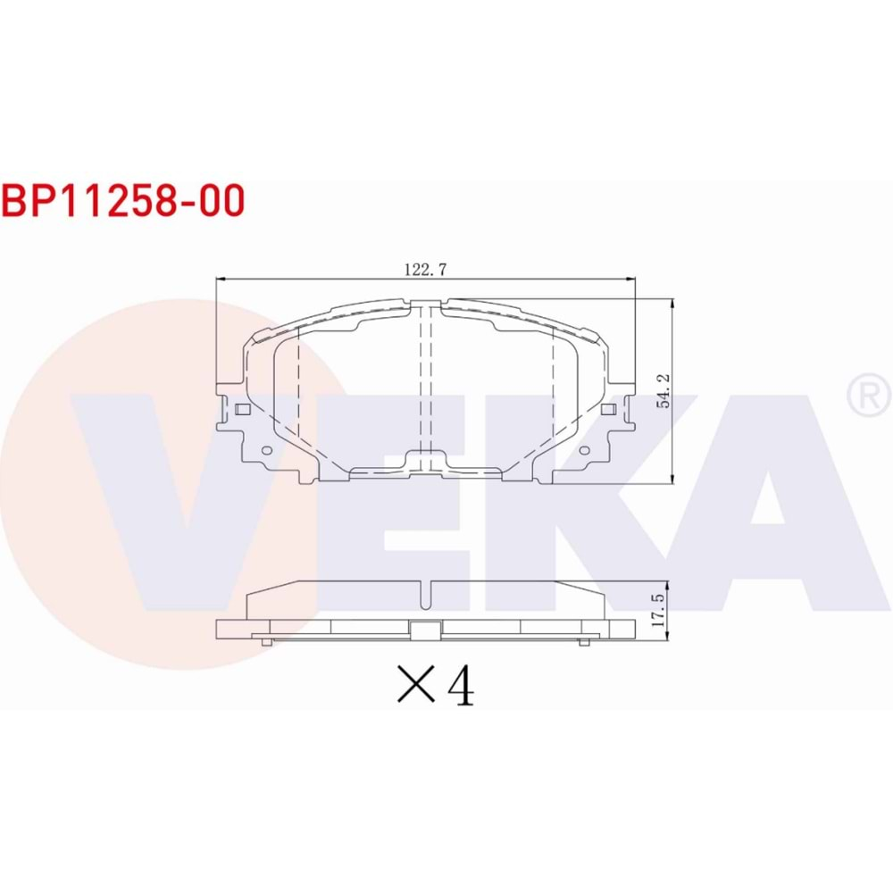 Disk Balata Toyota Yaris (P9) 1.0 VVT-I Arka - VEKa