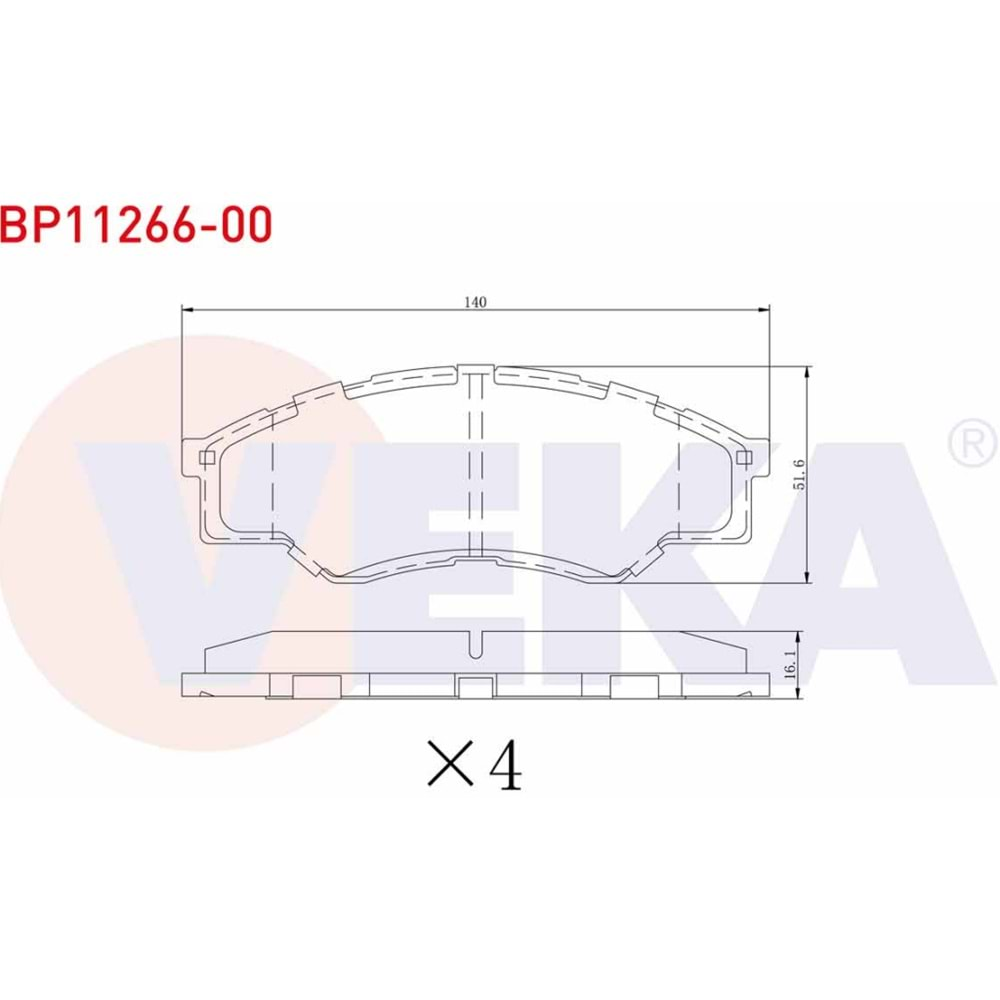 Disk Balata Toyota Hi-lux PICK Up 2.5 D Ön - VEKa