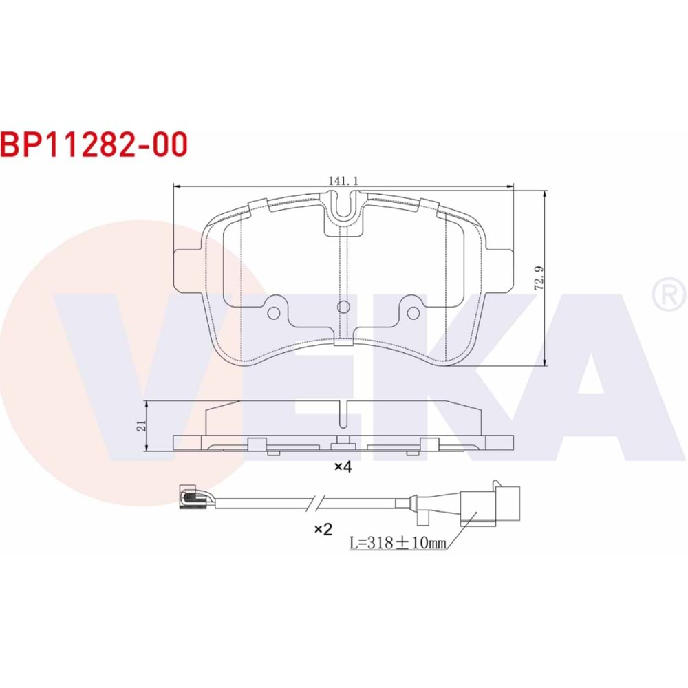 Disk Balata Fiat İveco Daily IV 2.3 Arka - VEKa