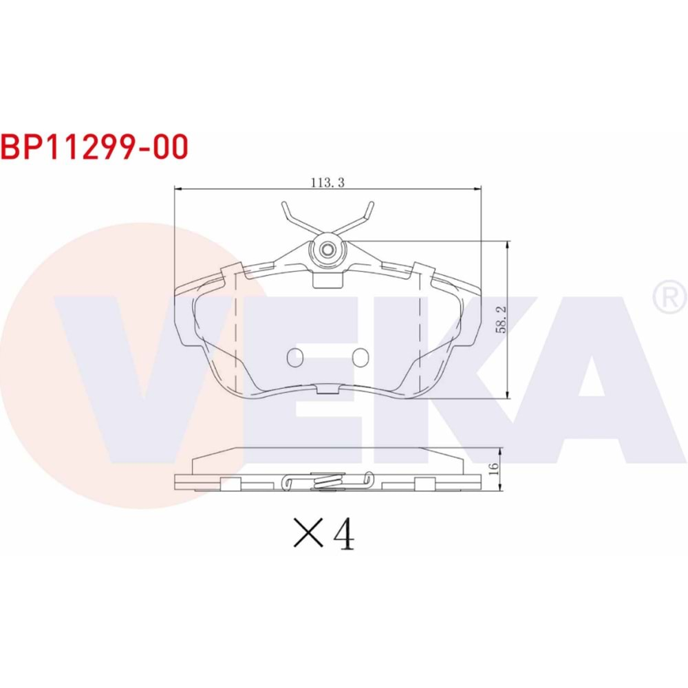 Disk Balata Fiat Scudo Arka - VEKa