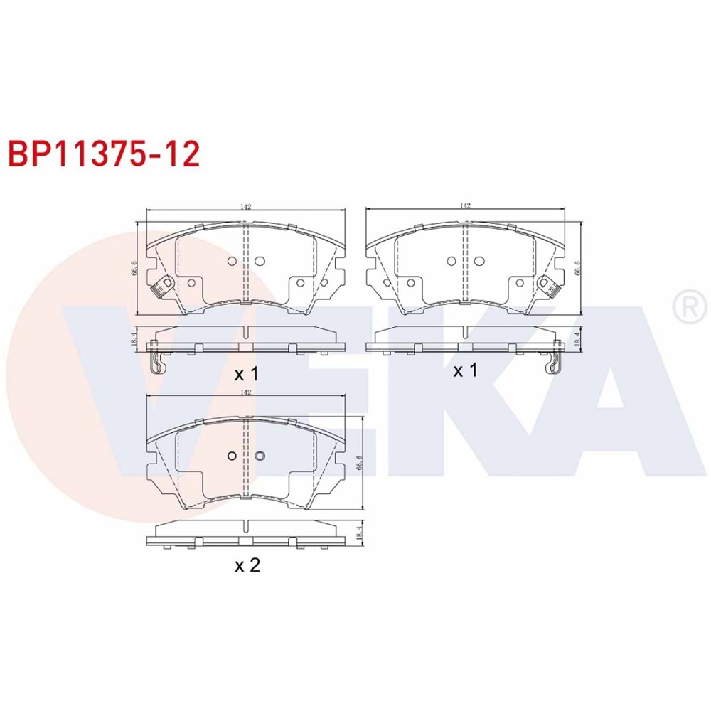 Disk Balata Opel İNSIGNİA 2.0-2,8 V6 2008> Ön - VEKa