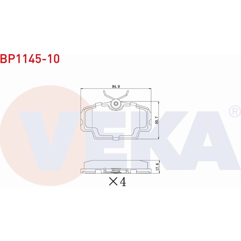 Disk Balata Mercedes 190 (W201), Bmw 3 (E30) Ön - VEKa