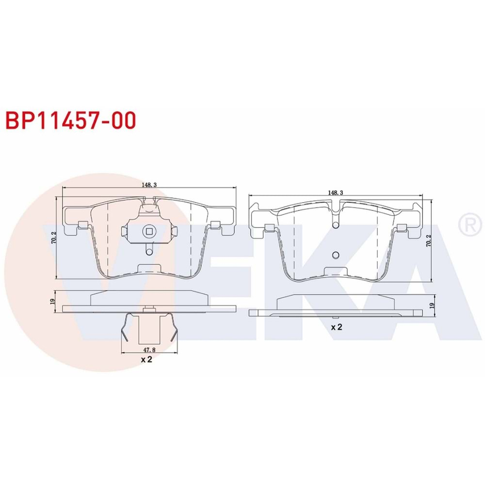 Disk Balata Bmw X4, X3, 3 Serisi Ön - VEKa