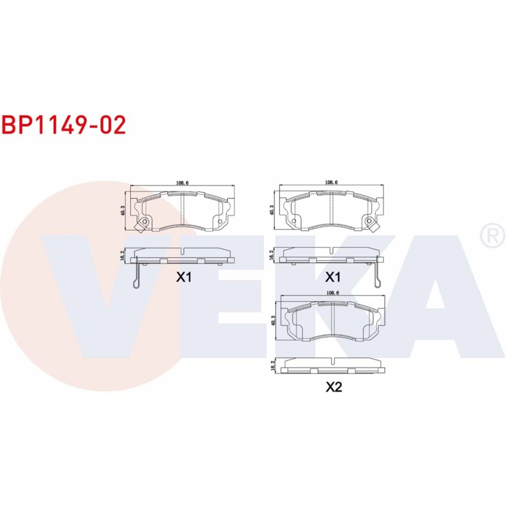 Disk Balata Nissan Sunny I,Sunny II Ön - VEKa