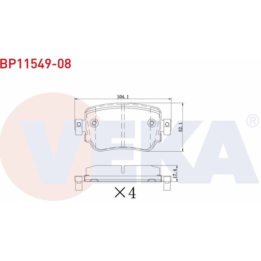 Disk Balata Vw Caddy Arka -