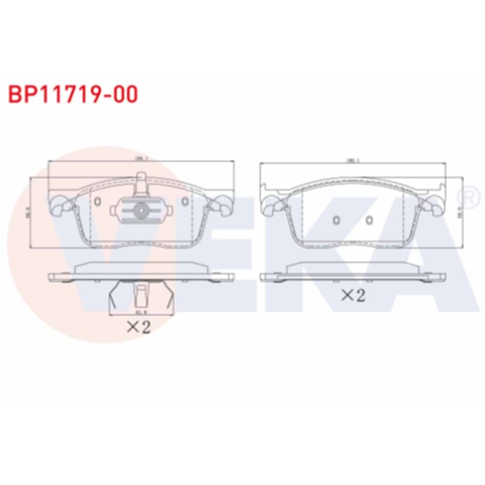 Disk Balata Citroen Jumpy, Peugeot Expert, Toyota Proace Ön -