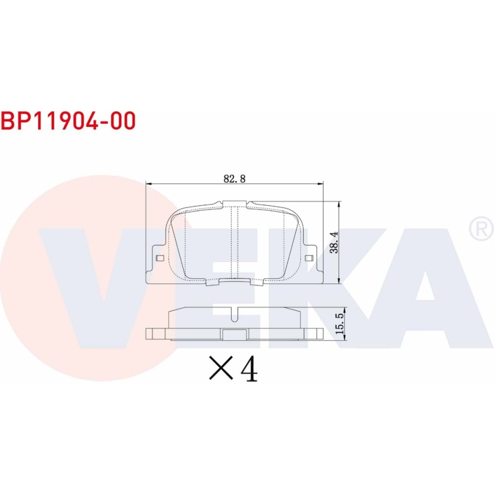 Disk Balata Geely EMGrand EC7 1.5 Arka - VEKa