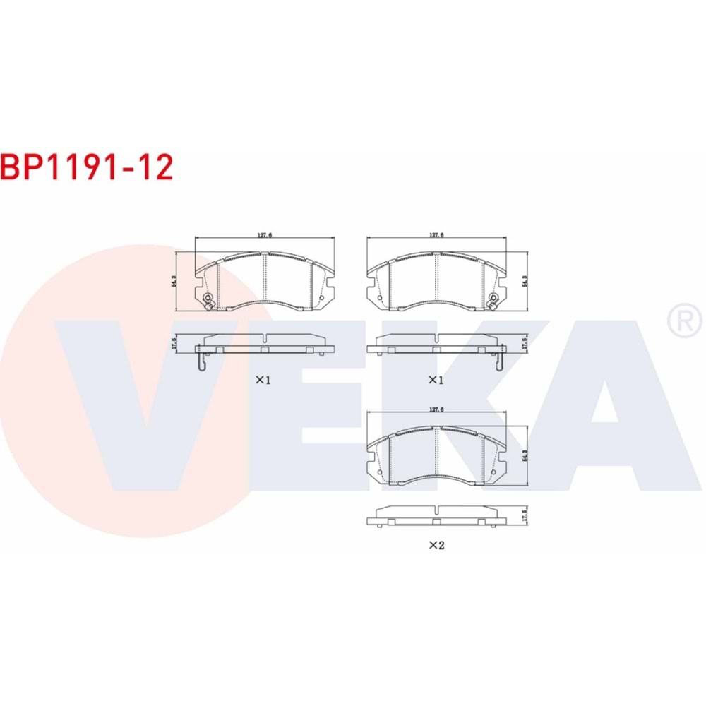 Disk Balata Subaru IMPREZA (GC) 1.6İ Ön - VEKa