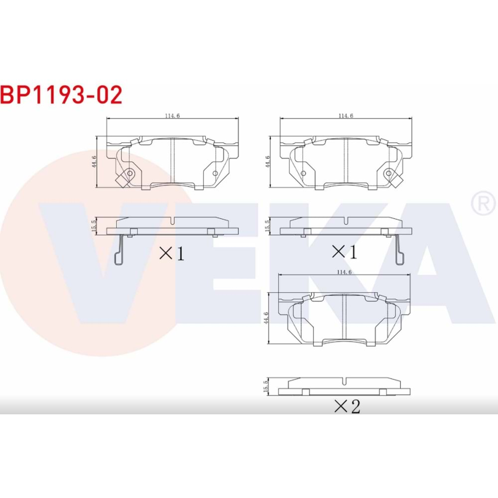 Disk Balata Honda Civic V Ön - VEKa