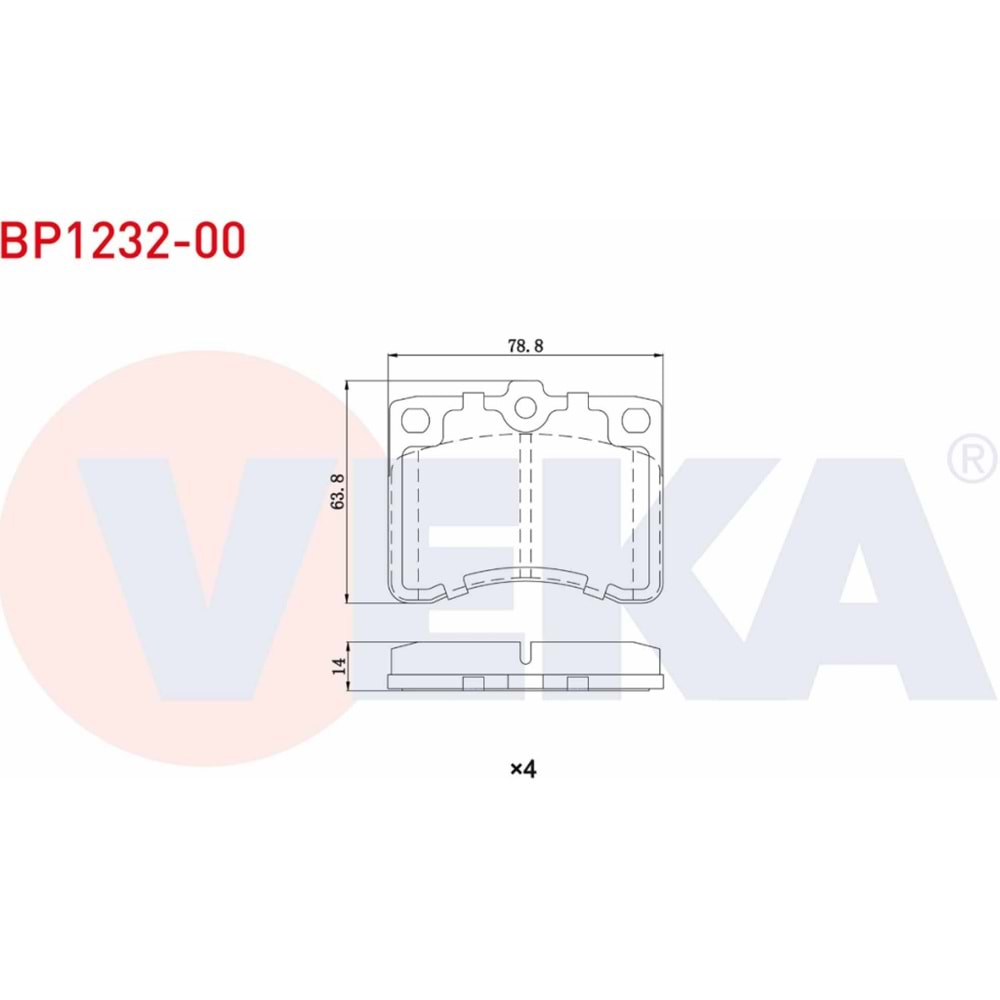 Disk Balata Daihatsu HI-JET Ön - VEKa