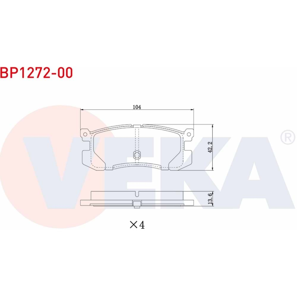 Disk Balata Mazda 626 III Arka - VEKa