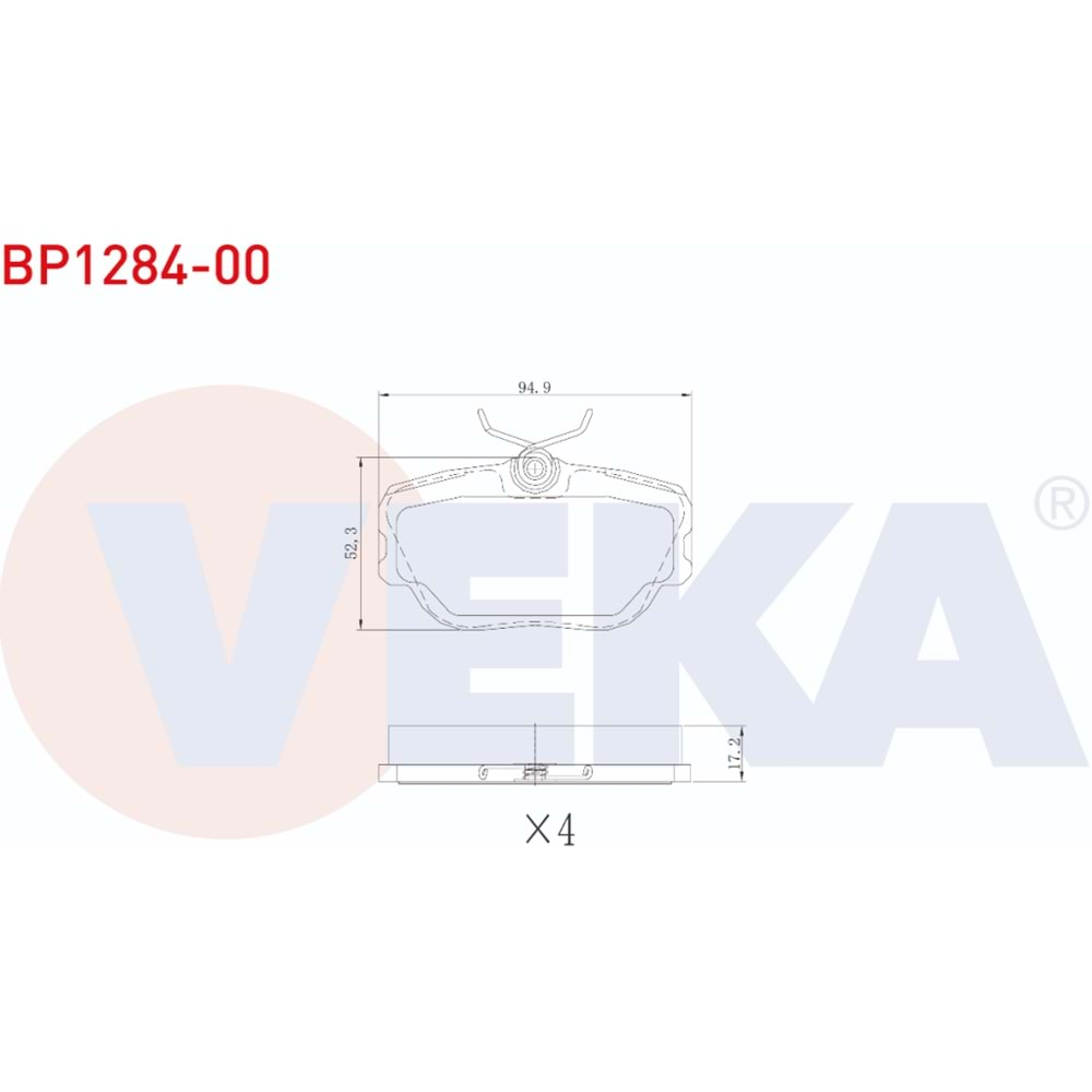 Disk Balata Mercedes 201(190E), Bmw E30 Ön - VEKa