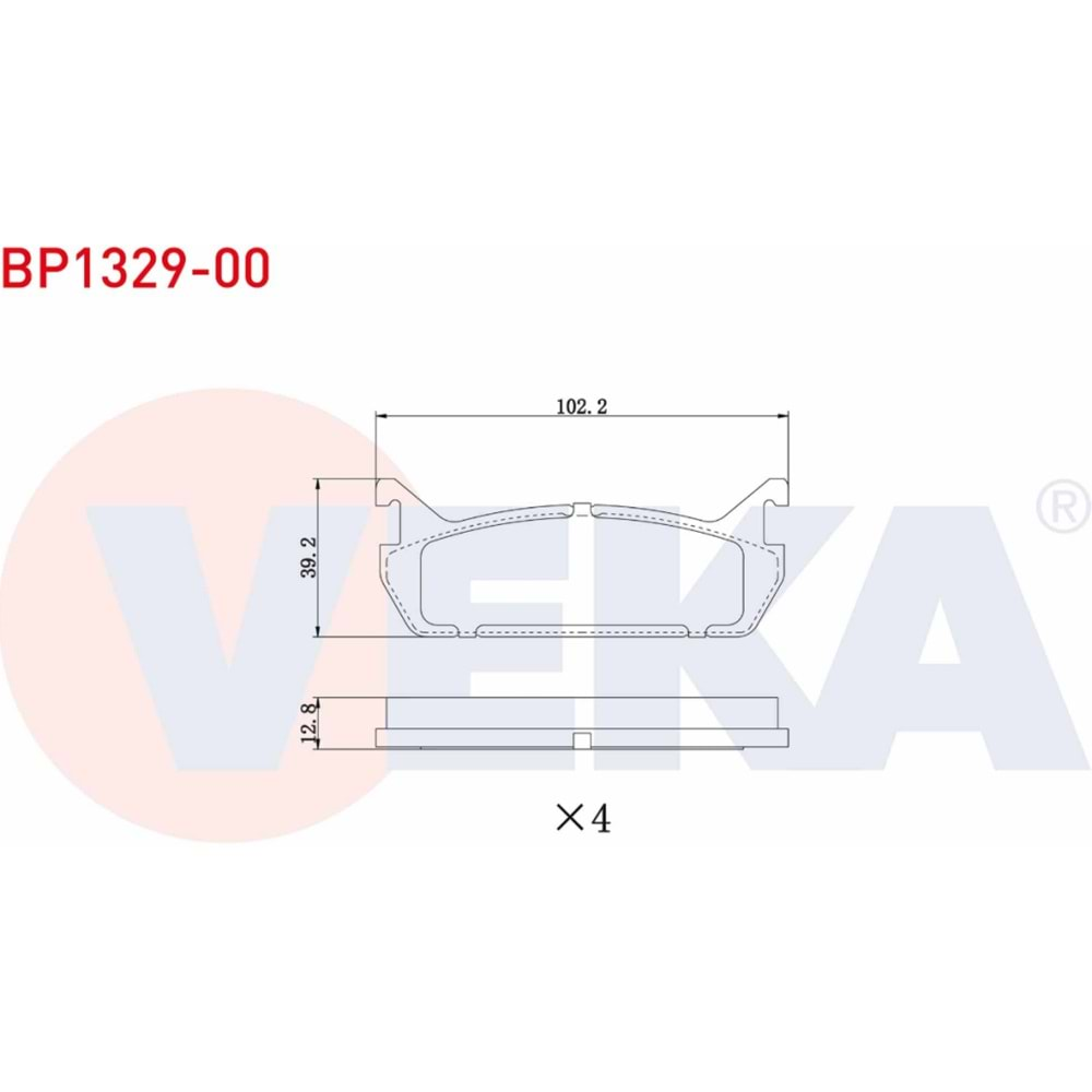 Disk Balata Mazda 323 VI (BJ) 2.0İ Arka - VEKa