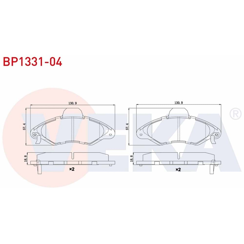 Disk Balata Ford Escort Ön - VEKa