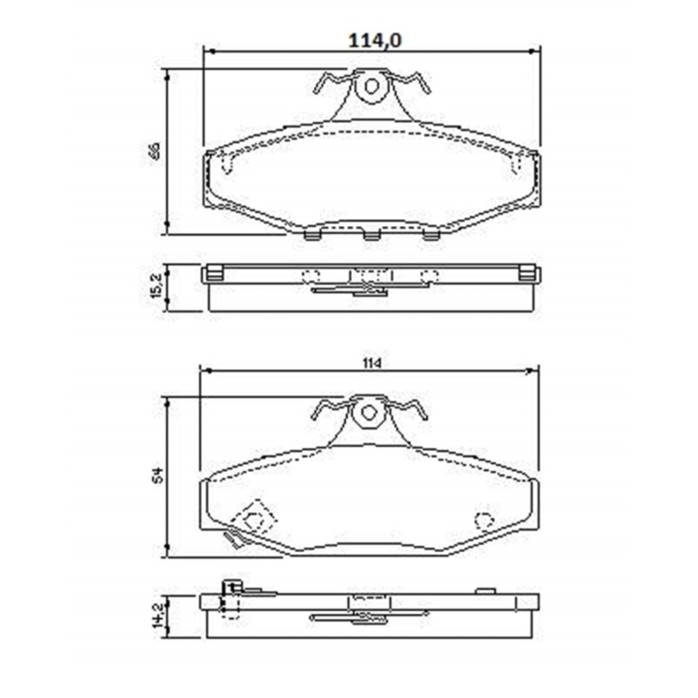 Disk Balata Daiwoo MUSSO, Korando Arka - VEKa