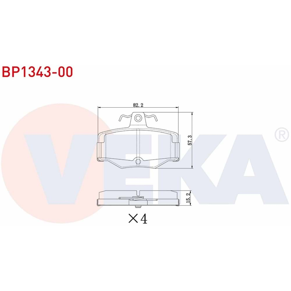 Disk Balata Nissan Primera, Almera Arka - VEKa