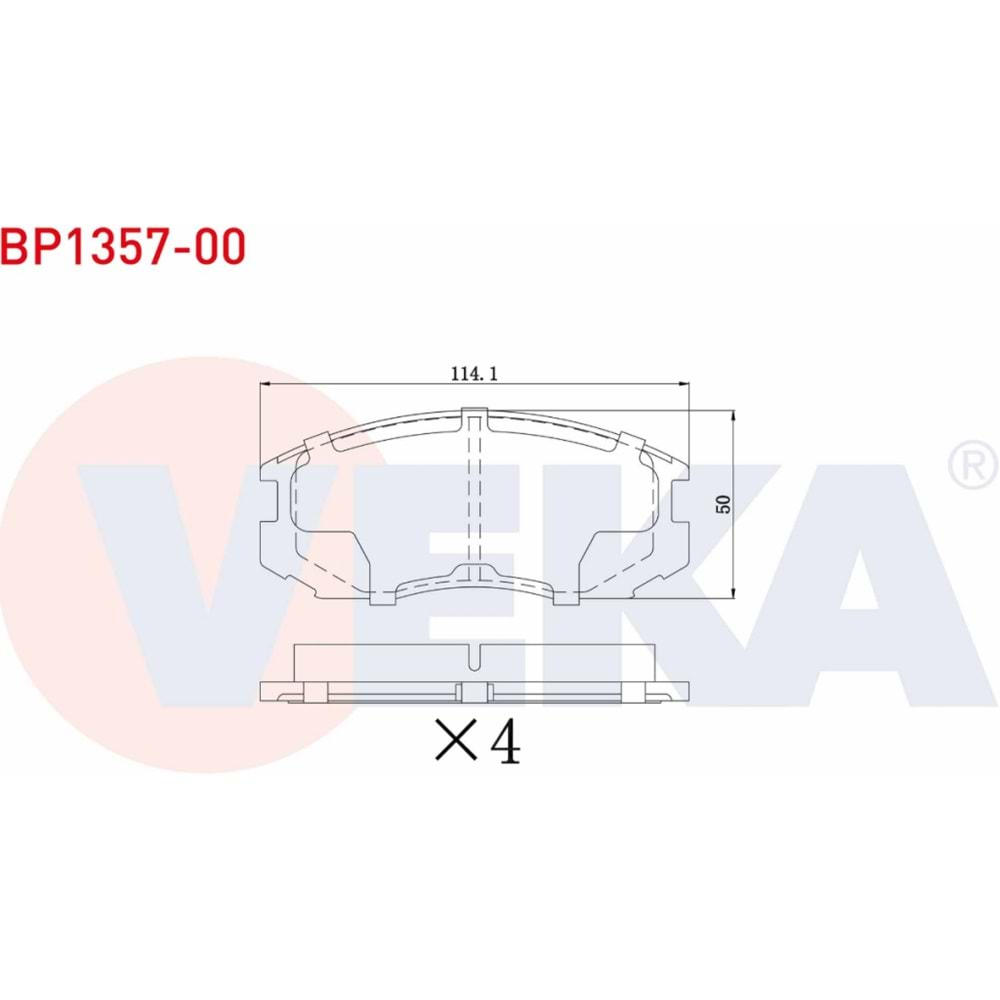 Disk Balata Mitsubishi Lancer VI Ön - VEKa