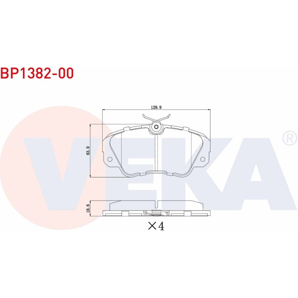 Disk Balata Opel Omega B 2.0 DTI Ön - VEKa