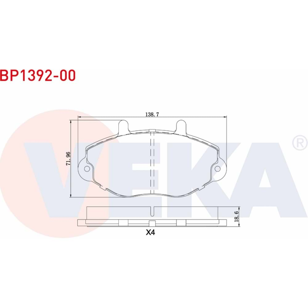 Disk Balata Ford Transit T15 Ön - VEKa