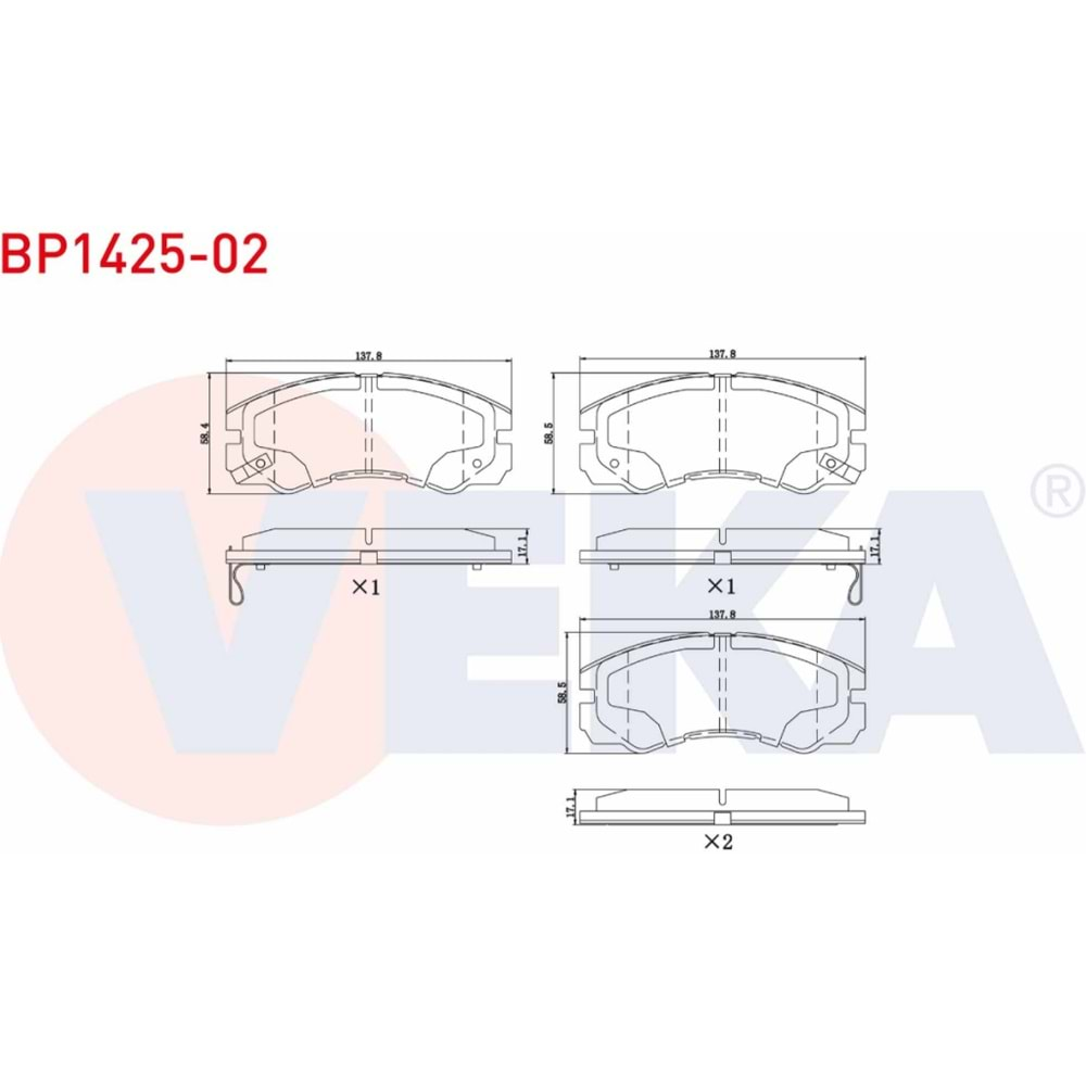 Disk Balata Opel Frontera, Isuzu Ön - VEKa