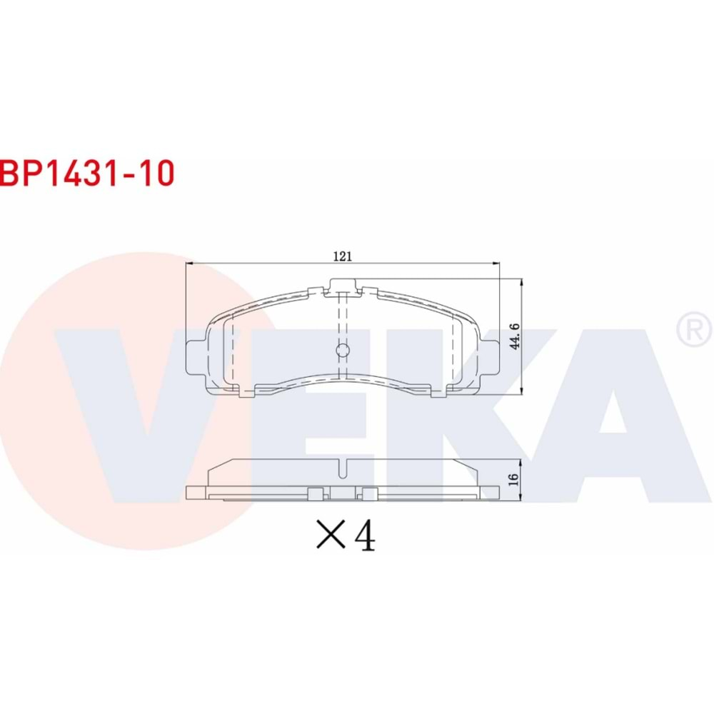 Disk Balata Nissan Micra II Ön - VEKa