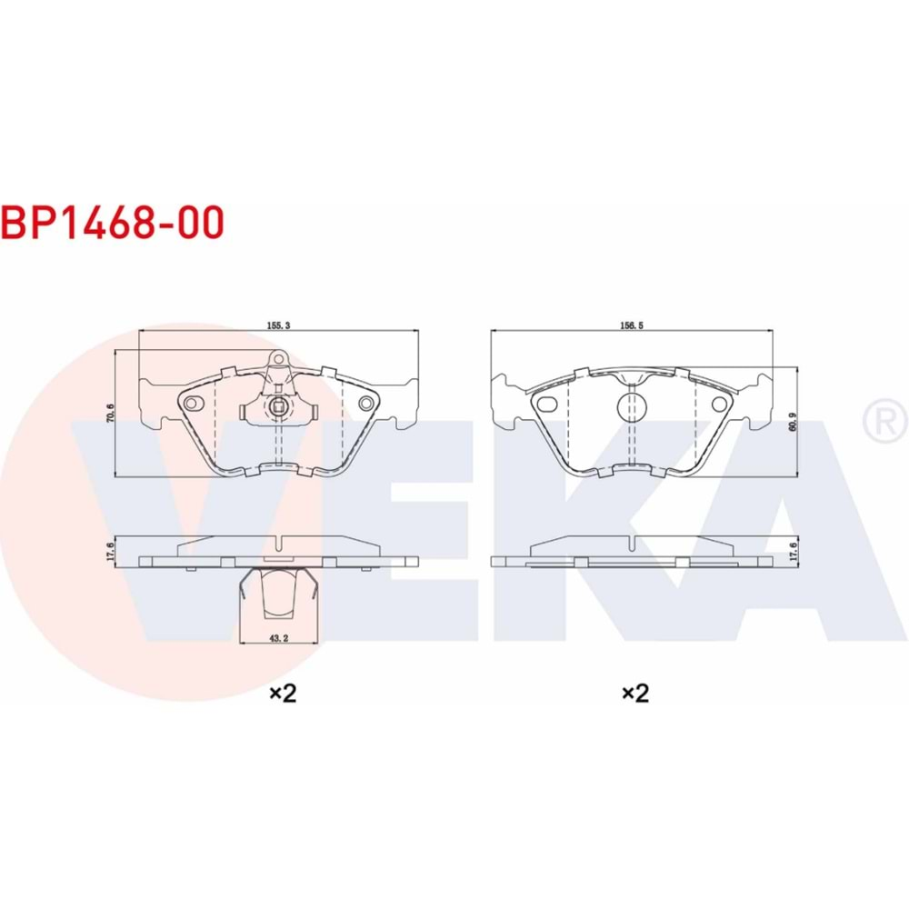 Disk Balata Opel Omega B 2.0 Ön - VEKa