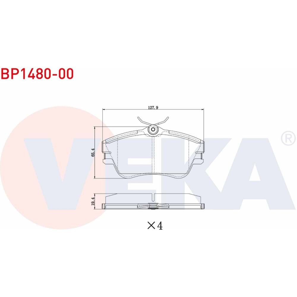 Disk Balata Vw T4 FİŞSİZ Ön - VEKa