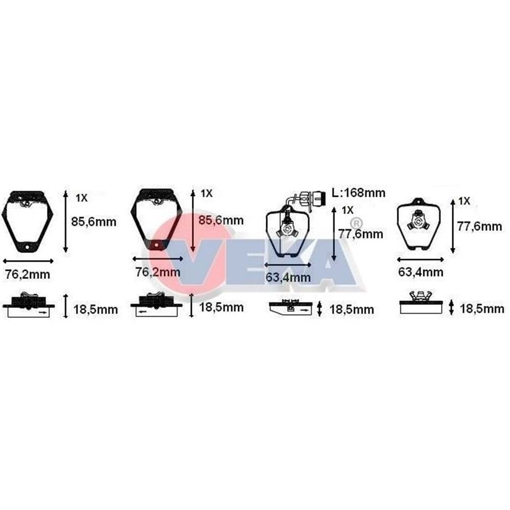 Disk Balata Vw Audi A6, A8 Ön - VEKa