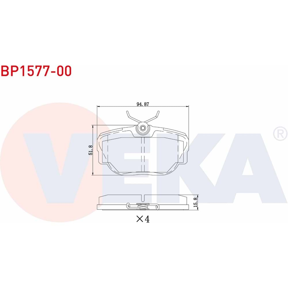 Disk Balata Land Rover Range Rover II, Discovery II Arka - VEKa