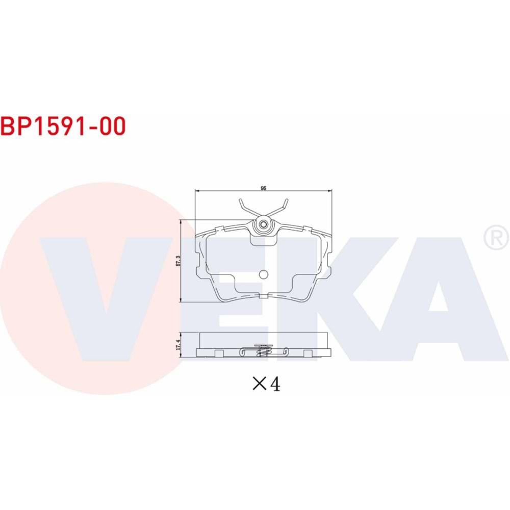 Disk Balata Vw Transporter IV Arka - VEKa