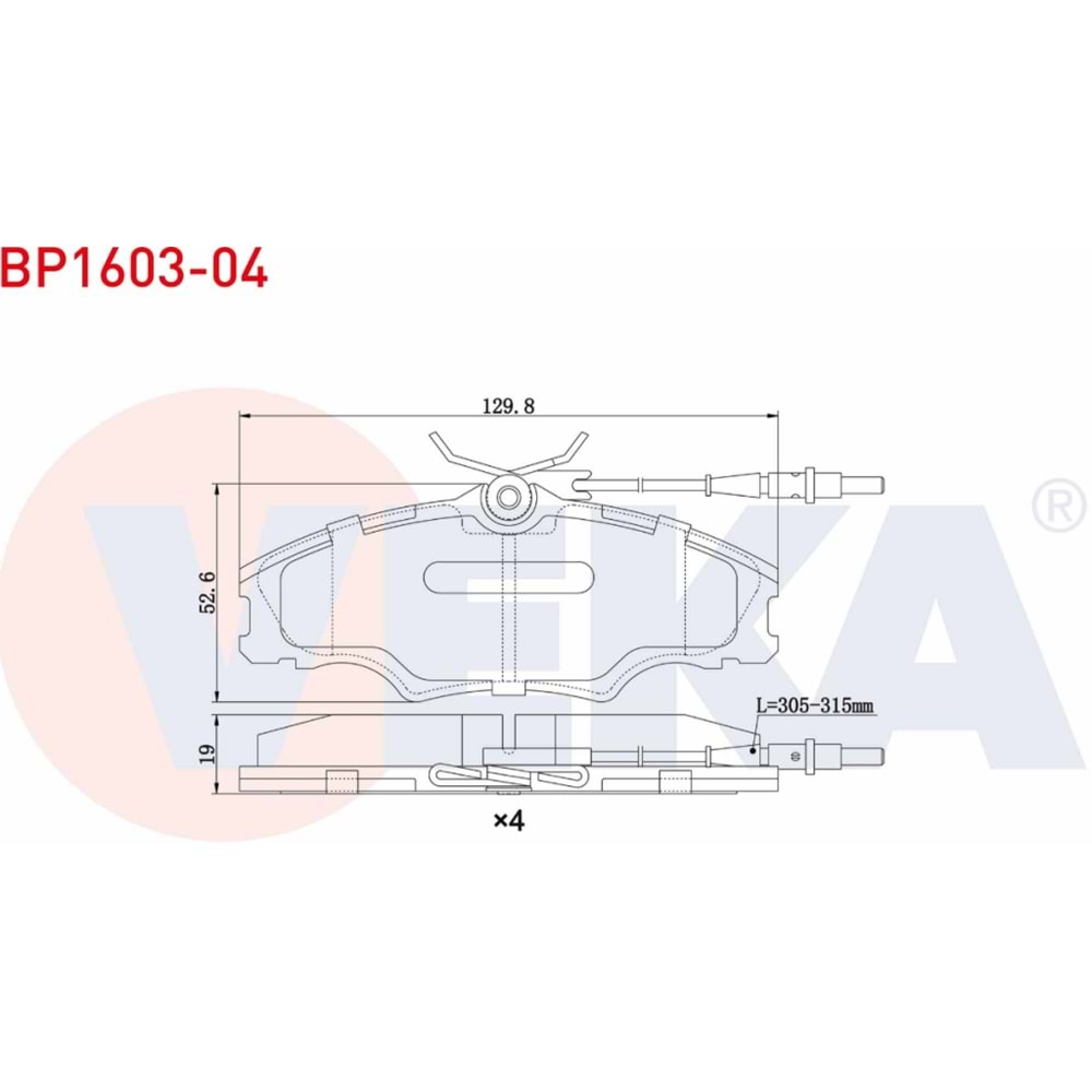 Disk Balata Peugeot 406 Ön - VEKa