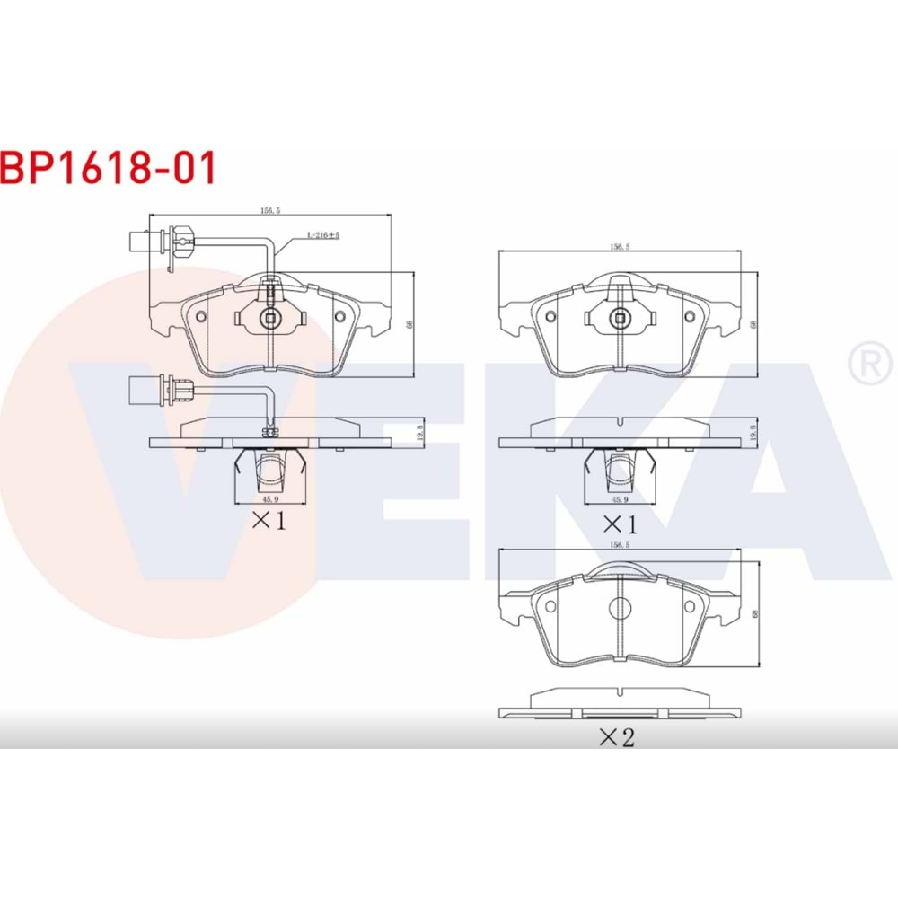 Disk Balata Vw Transporter Ön - VEKa