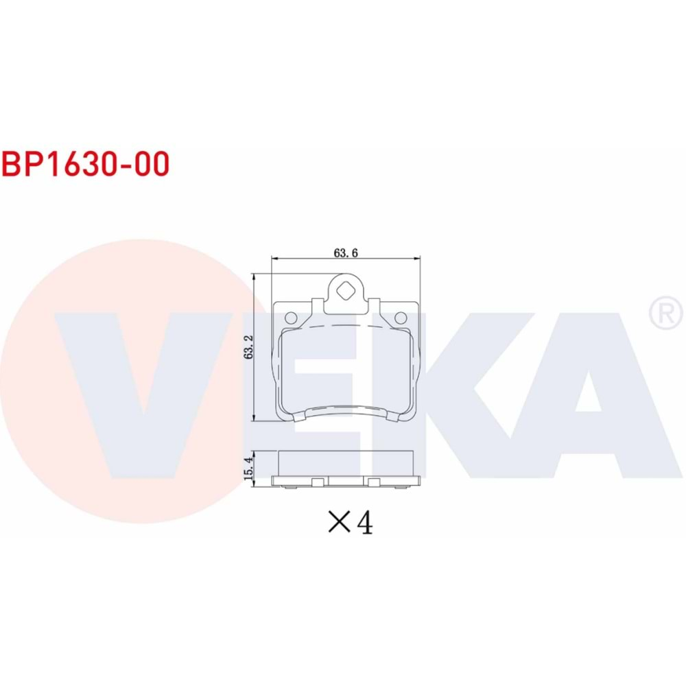 Disk Balata Mercedes C Serisi (W202) Arka - VEKa