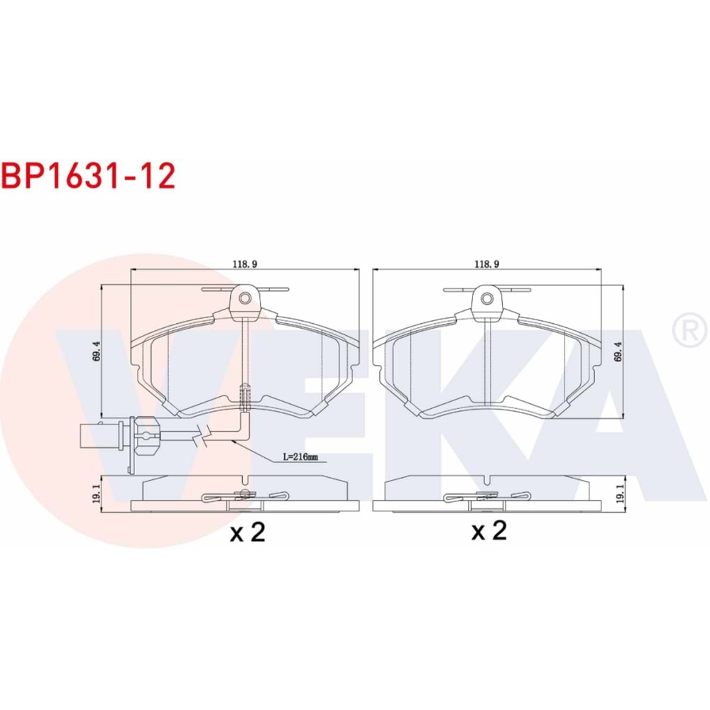 Disk Balata Vw Passat 1.6 Ön - VEKa