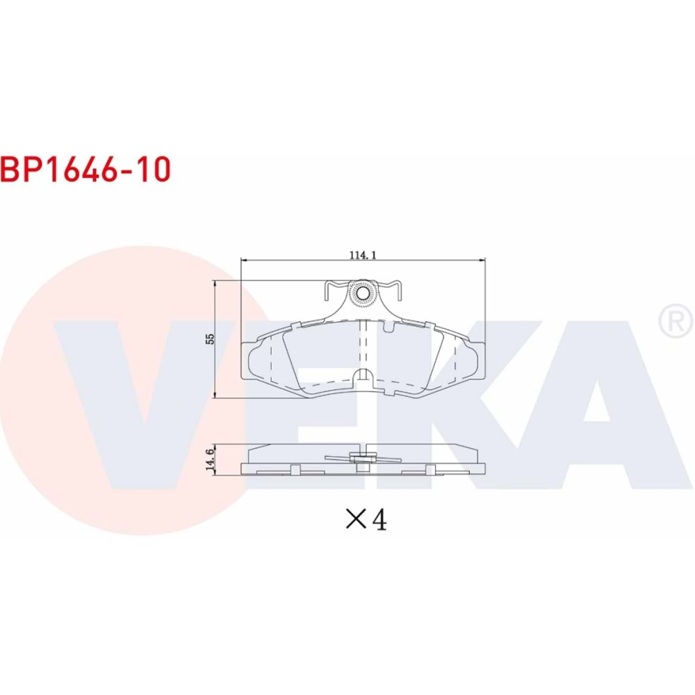 Disk Balata Daiwoo Nubira 2.0i 16v Arka - VEKa