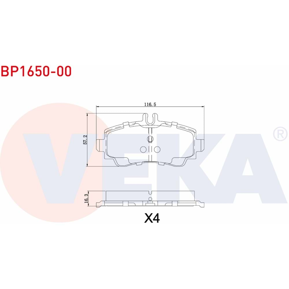 Disk Balata Mercedes Vaneo, A Serisi W168 Ön - VEKa