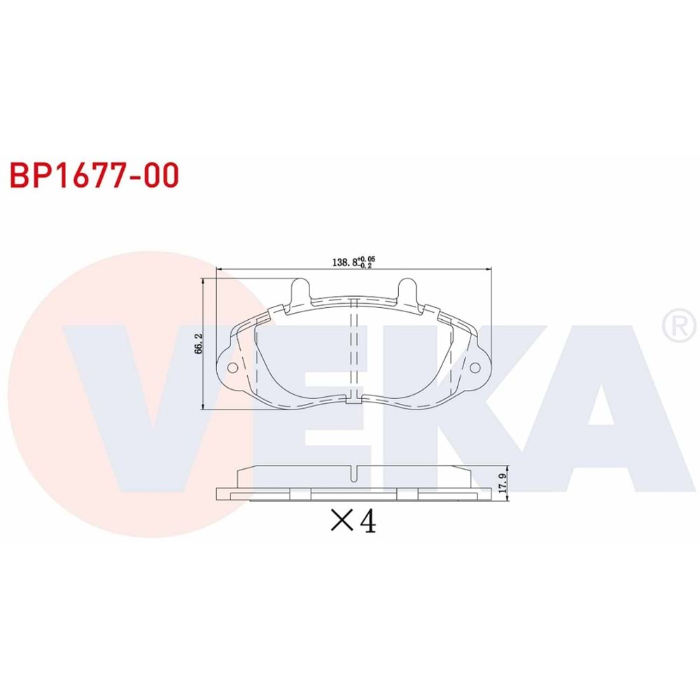 Disk Balata Opel Movano, Renault Master II Ön - VEKa